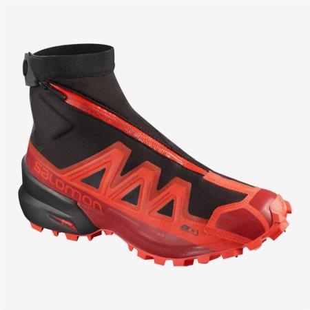 Scarpe Trail Running Salomon SNOWSPIKE CSWP Donna Nere/Rosse IT 5-W42